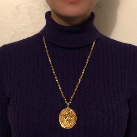 Vtg Locket and Necklace - Picture 6 of 6